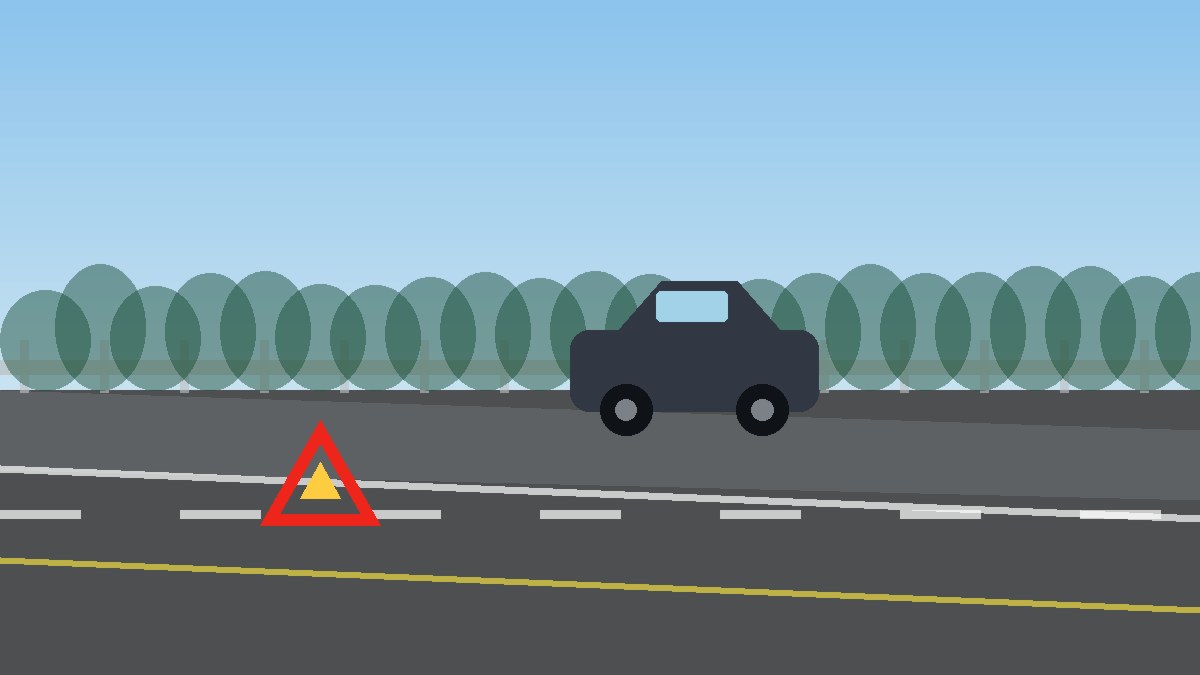 锡林郭勒道路故障安全等待现场图
